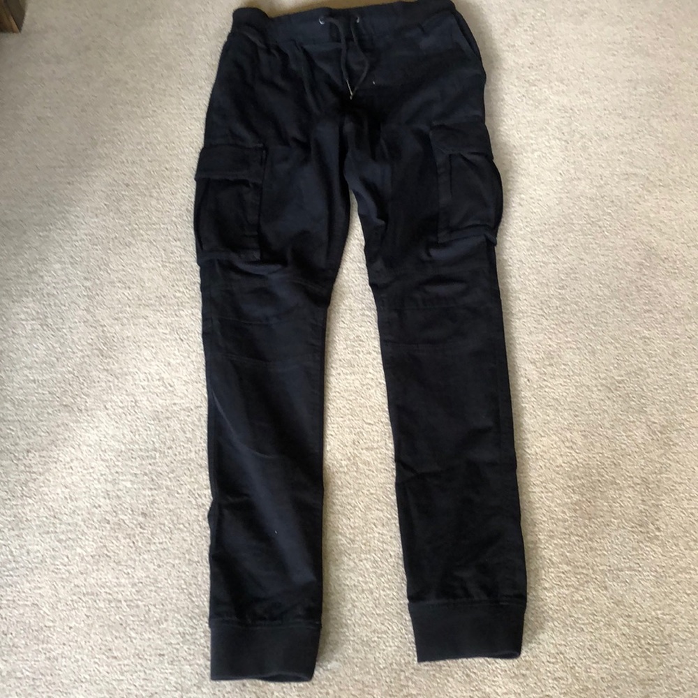 H&M Divided Black Cargo Joggers